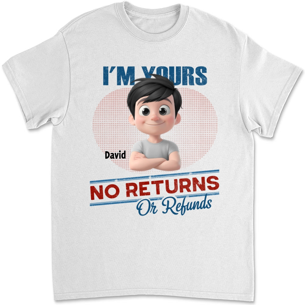 Custom Father's Day, Special Gift for Dad & Grandpa • No Returns Or Refunds Kids- Personalized Shirt