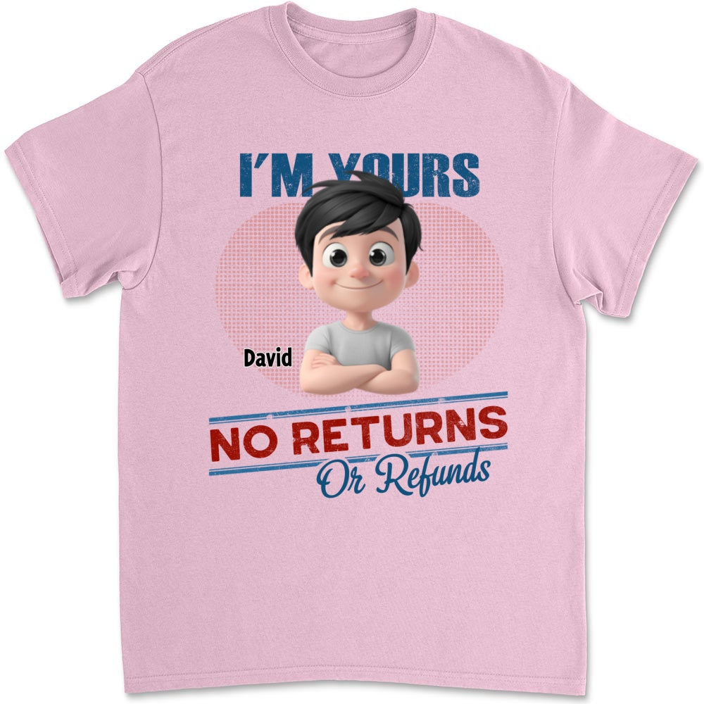 Custom Father's Day, Special Gift for Dad & Grandpa • No Returns Or Refunds Kids- Personalized Shirt