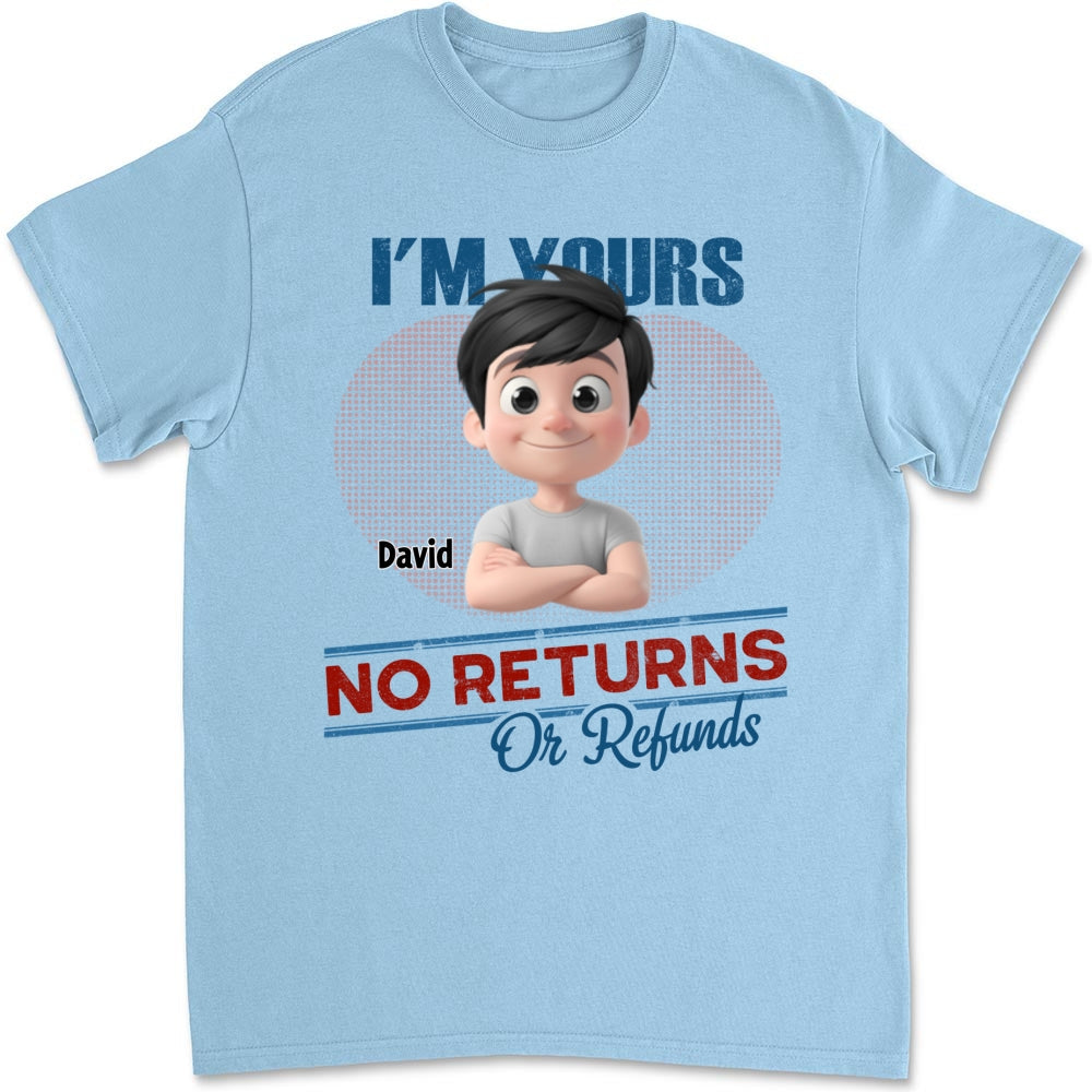 Custom Father's Day, Special Gift for Dad & Grandpa • No Returns Or Refunds Kids- Personalized Shirt