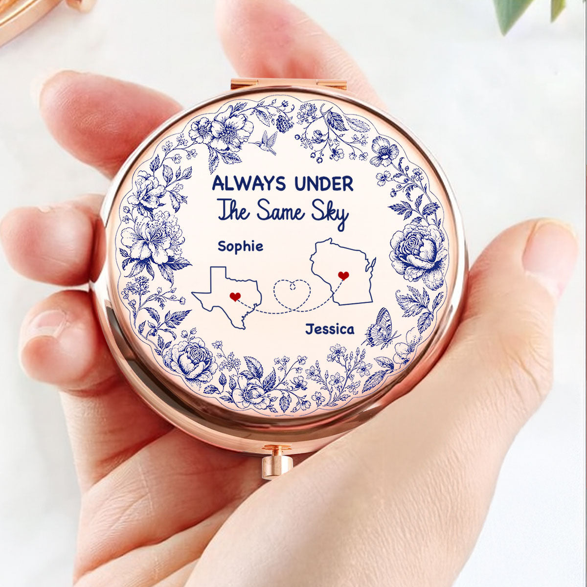 Under The Same Sky - Personalized Compact Mirror