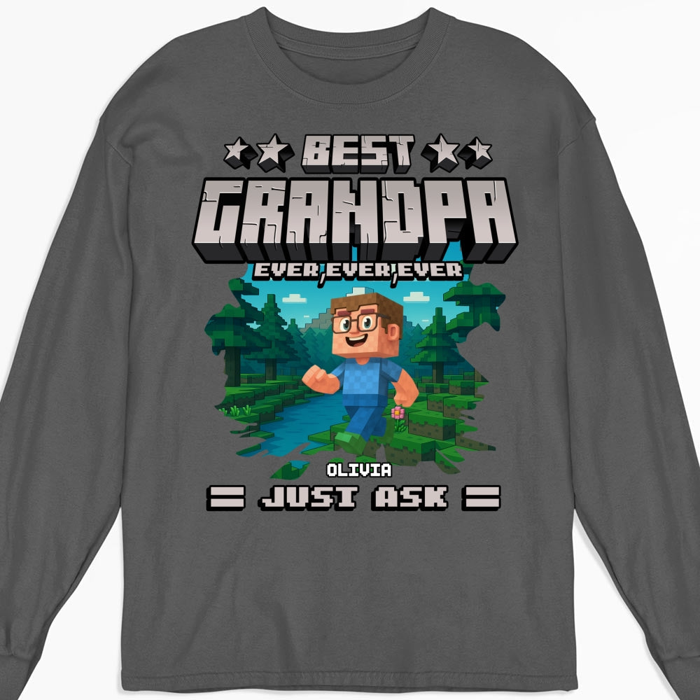 Custom Father's Day, Special Gift for Dad & Grandpa • Best Papa Ever Ever - Personalized Shirt