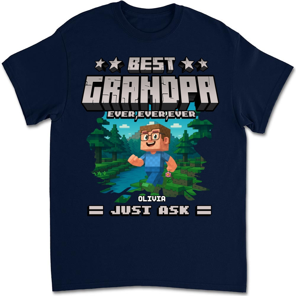 Custom Father's Day, Special Gift for Dad & Grandpa • Best Papa Ever Ever - Personalized Shirt