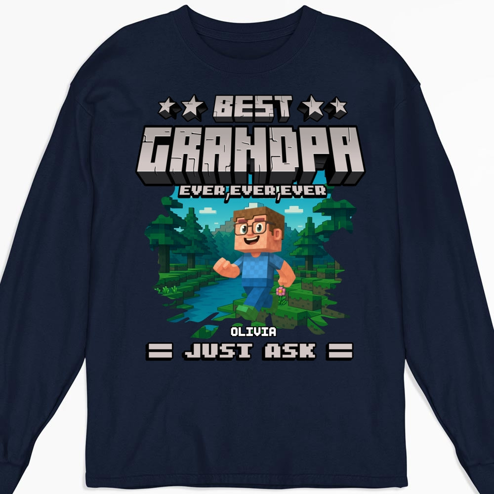 Custom Father's Day, Special Gift for Dad & Grandpa • Best Papa Ever Ever - Personalized Shirt