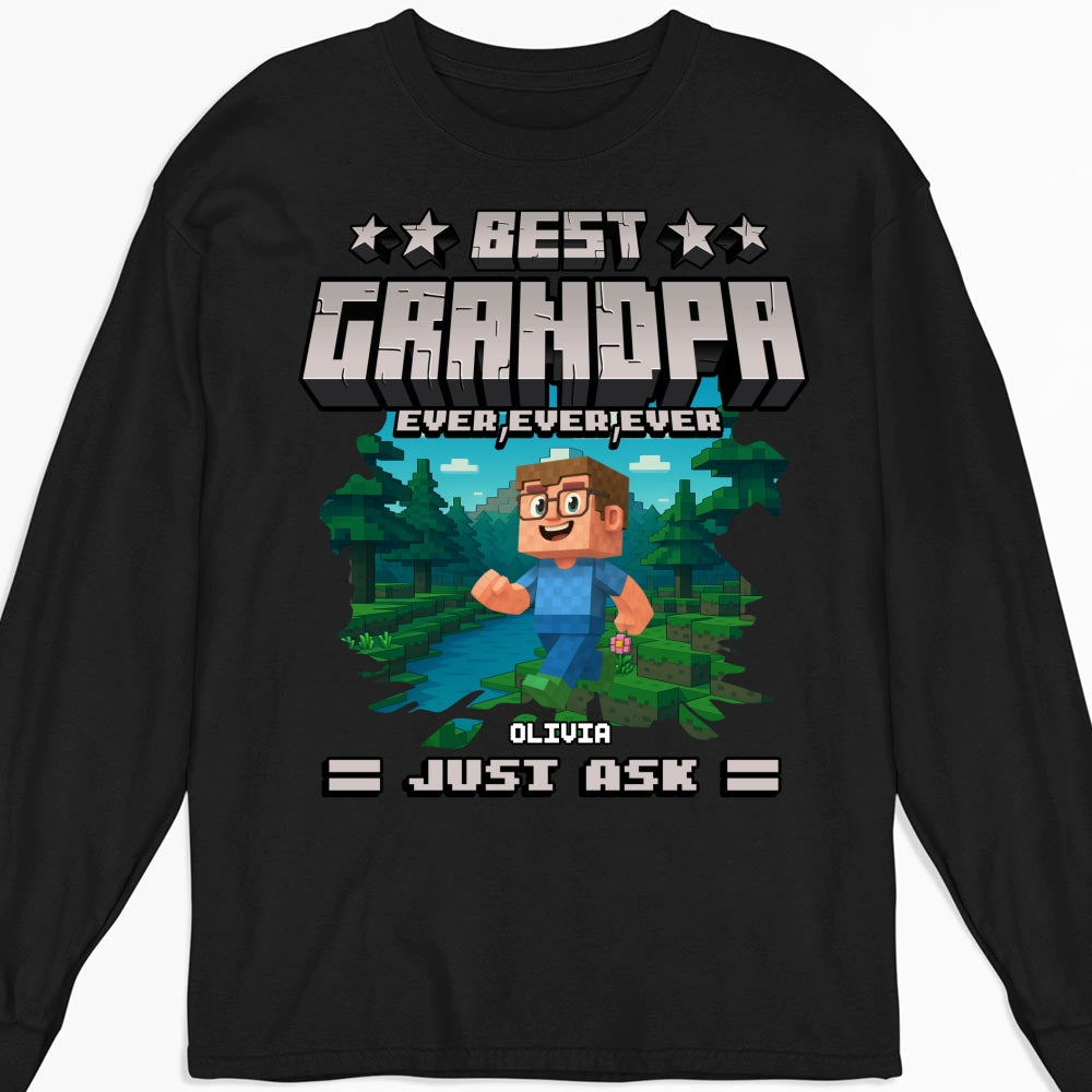 Custom Father's Day, Special Gift for Dad & Grandpa • Best Papa Ever Ever - Personalized Shirt