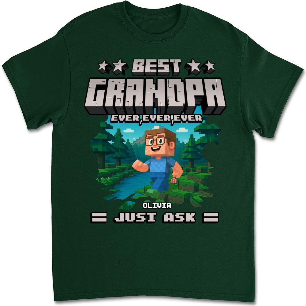 Custom Father's Day, Special Gift for Dad & Grandpa • Best Papa Ever Ever - Personalized Shirt
