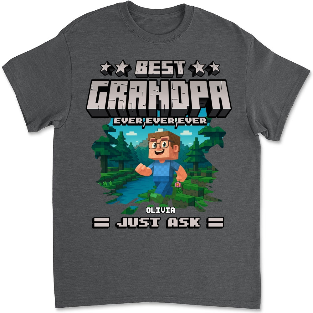 Custom Father's Day, Special Gift for Dad & Grandpa • Best Papa Ever Ever - Personalized Shirt