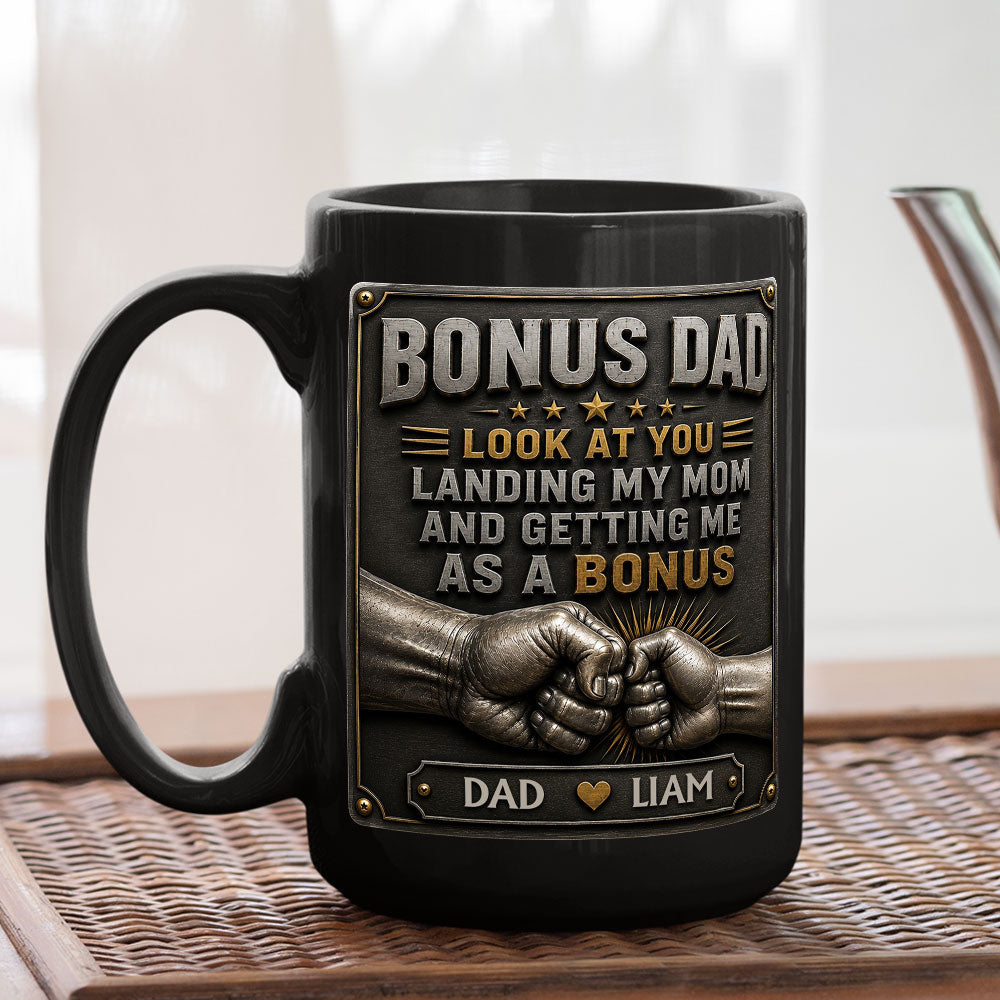 Custom Christmas & Birthday Keepsake Gift • Getting Me As A Bonus Ver 2 - Personalized 3D Effect Mug