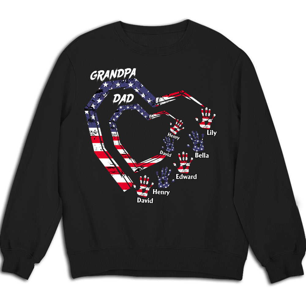 Custom Father's Day, Special Gift for Dad & Grandpa • We Love You Grandpa - Personalized Shirt