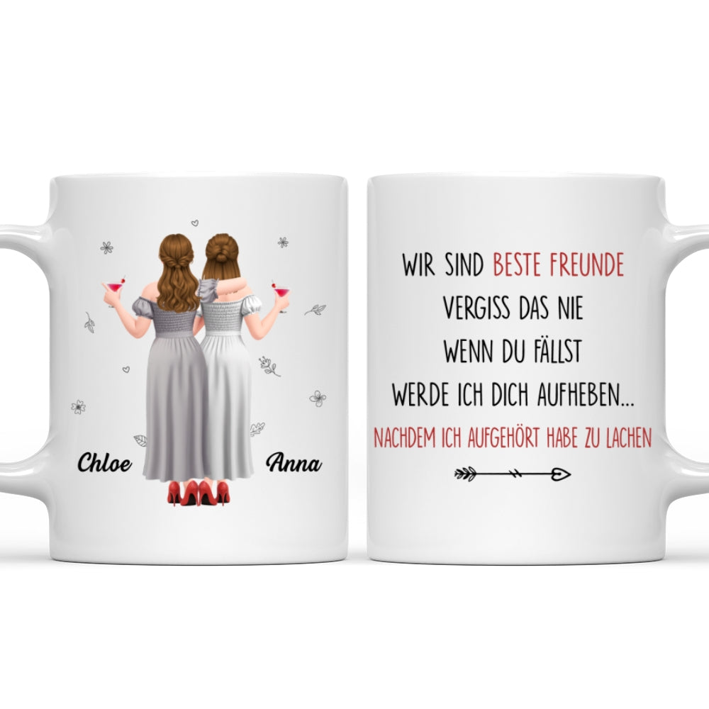 Custom Best Friend, Christmas & Birthday Friendship Keepsake Gift • Ich hebe dich danach auf – Personalisierte Kaffeetasse