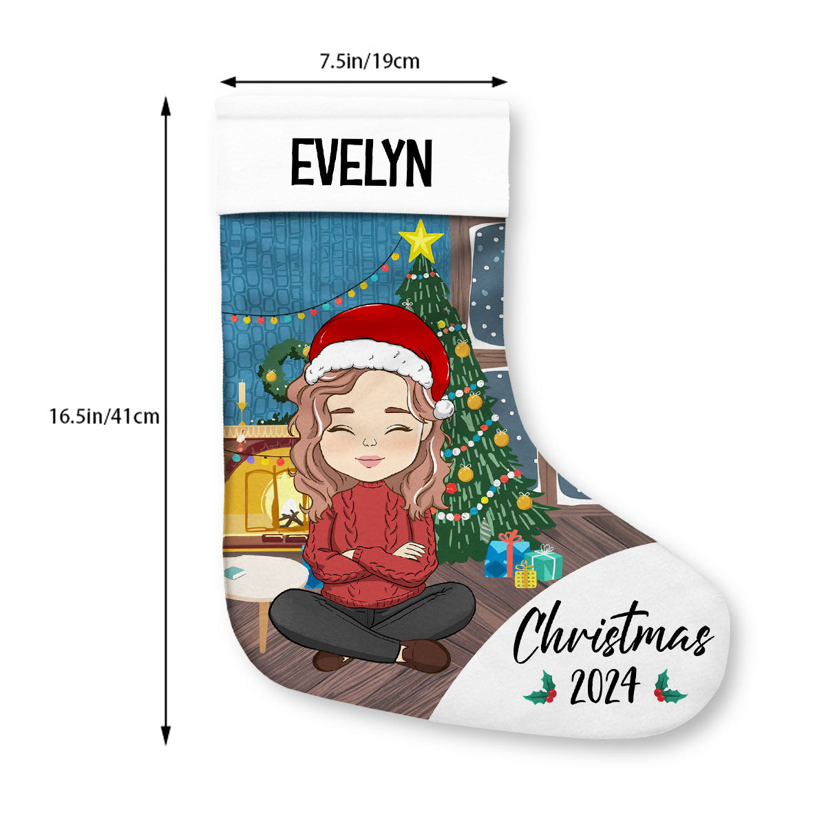 Custom Family Christmas Gifts, for Family Members, Holiday Decor • Family Christmas 2024 - Personalized Christmas Stocking