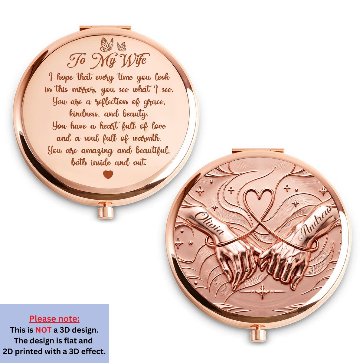Forever Beautiful In My Eyes - Personalized Compact Mirror