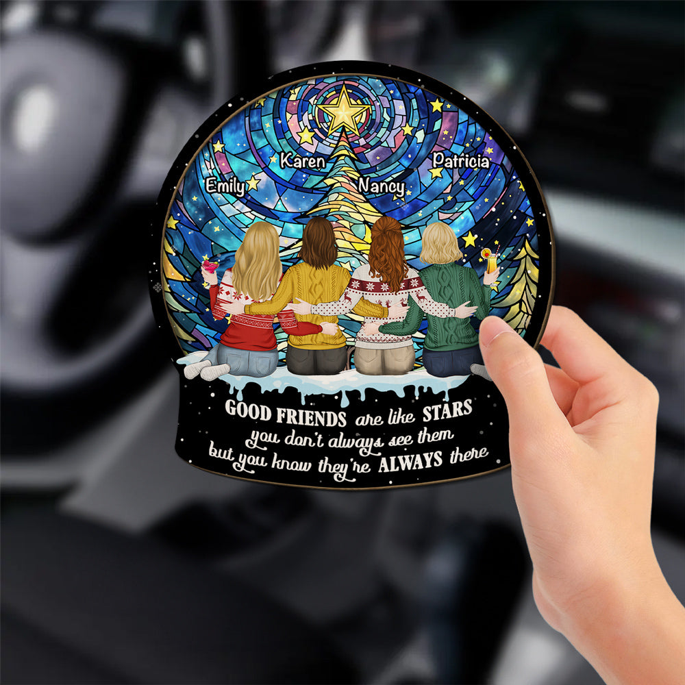 Friends Like Stars - Personalized Car Visor Clip