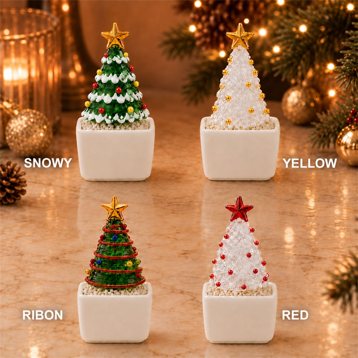 Grandma Love -  Personalized Glass Christmas Tree