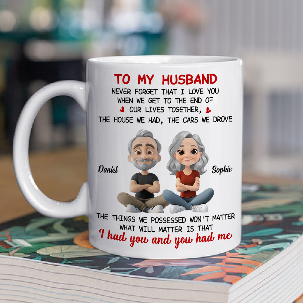 Custom Anniversary Keepsake Gifts For Couple • Never Forget I Love You - Personalized Coffee Mug