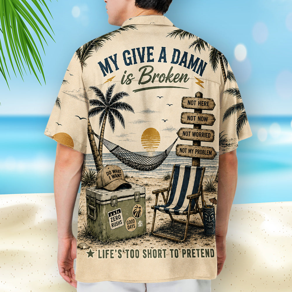 Not My Problem - Personalized Hawaiian Shirt