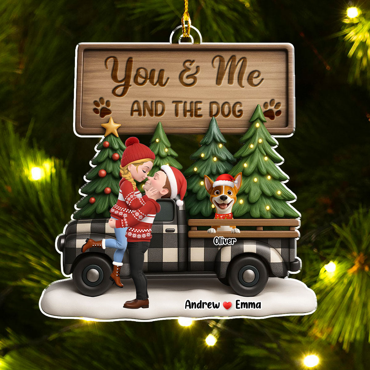 Custom Keepsake Christmas Ornament •  Our Little Family - Personalized Acrylic Ornament