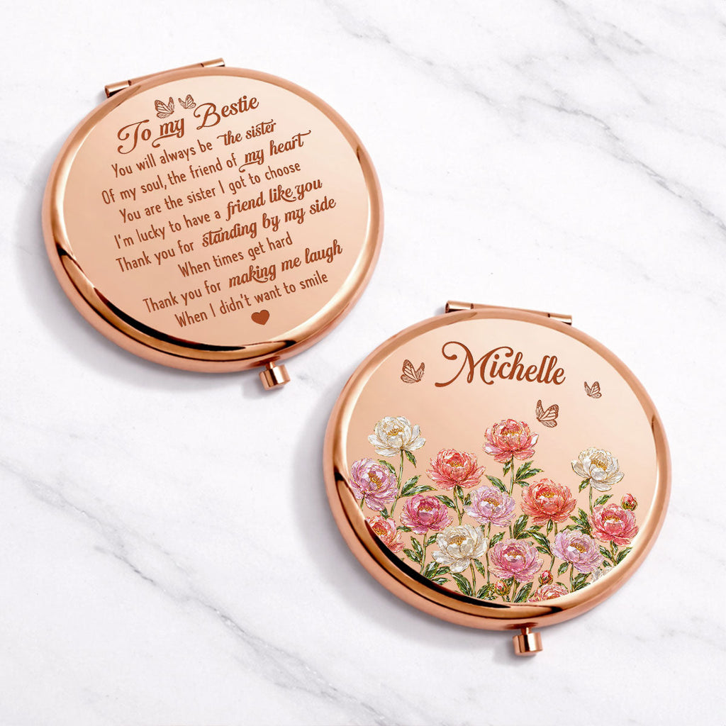Soul Sister Bloom - Personalized Compact Mirror