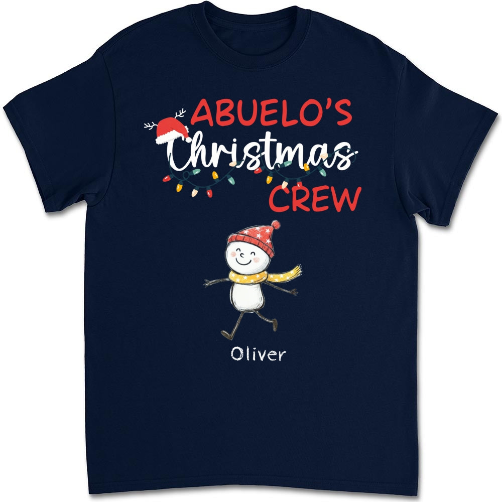 Custom Christmas & Birthday Gift for Grandpa • Grandpa Christmas Crew Always Ready - Personalized Shirt