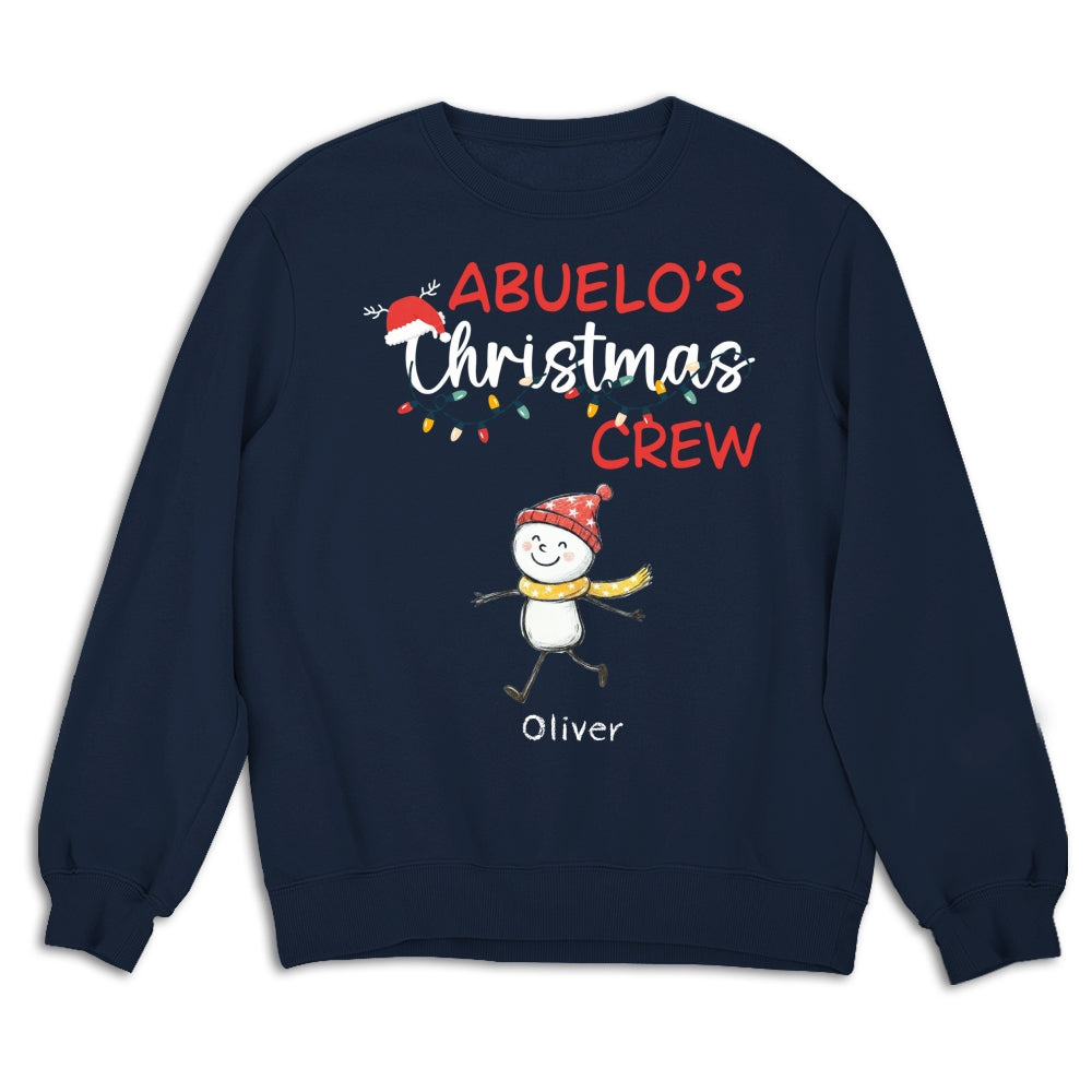 Custom Christmas & Birthday Gift for Grandpa • Grandpa Christmas Crew Always Ready - Personalized Shirt