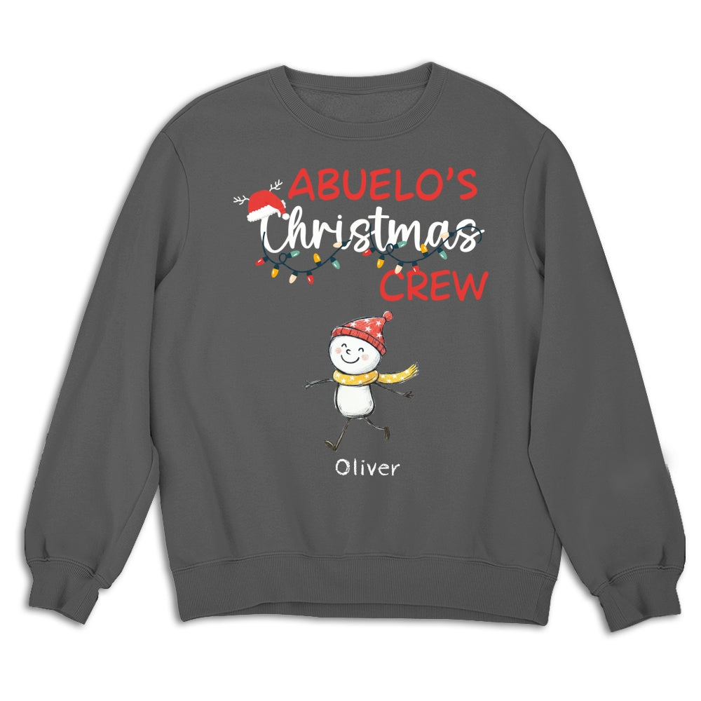 Custom Christmas & Birthday Gift for Grandpa • Grandpa Christmas Crew Always Ready - Personalized Shirt