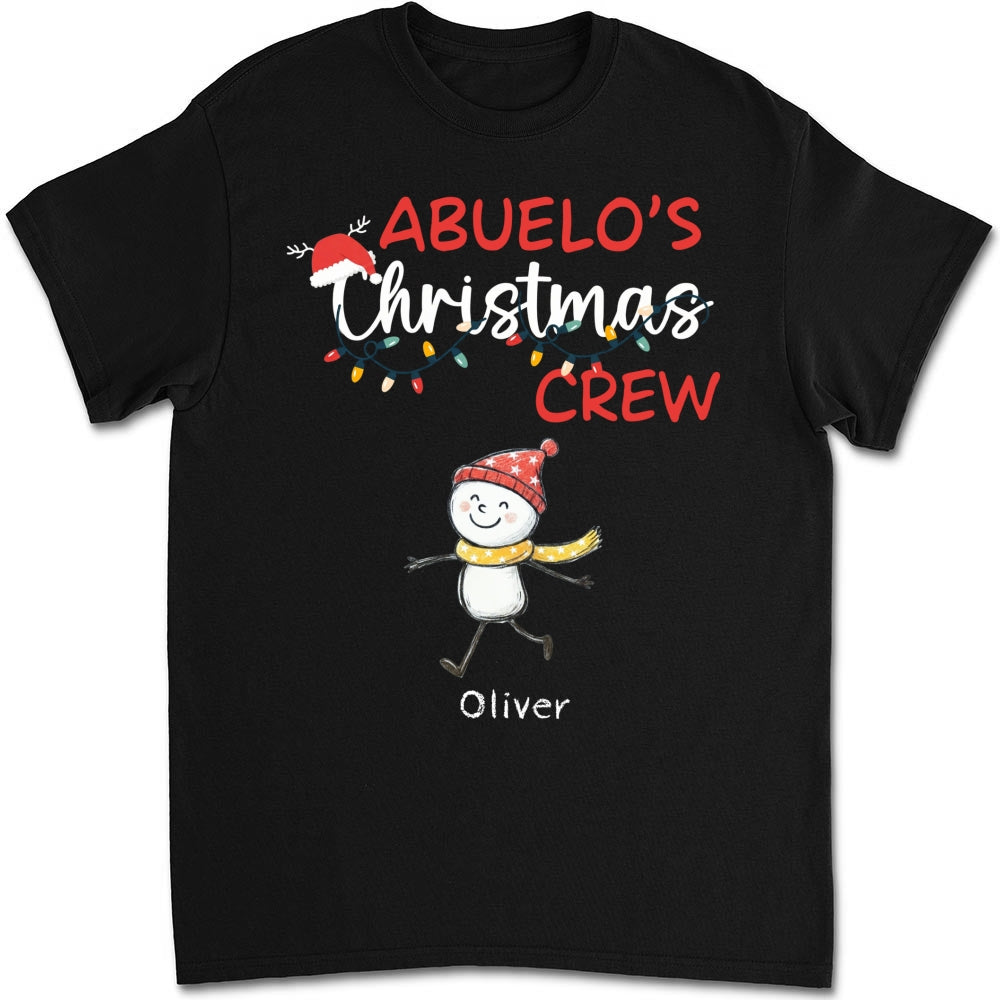 Custom Christmas & Birthday Gift for Grandpa • Grandpa Christmas Crew Always Ready - Personalized Shirt