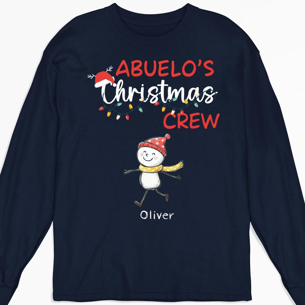 Custom Christmas & Birthday Gift for Grandpa • Grandpa Christmas Crew Always Ready - Personalized Shirt