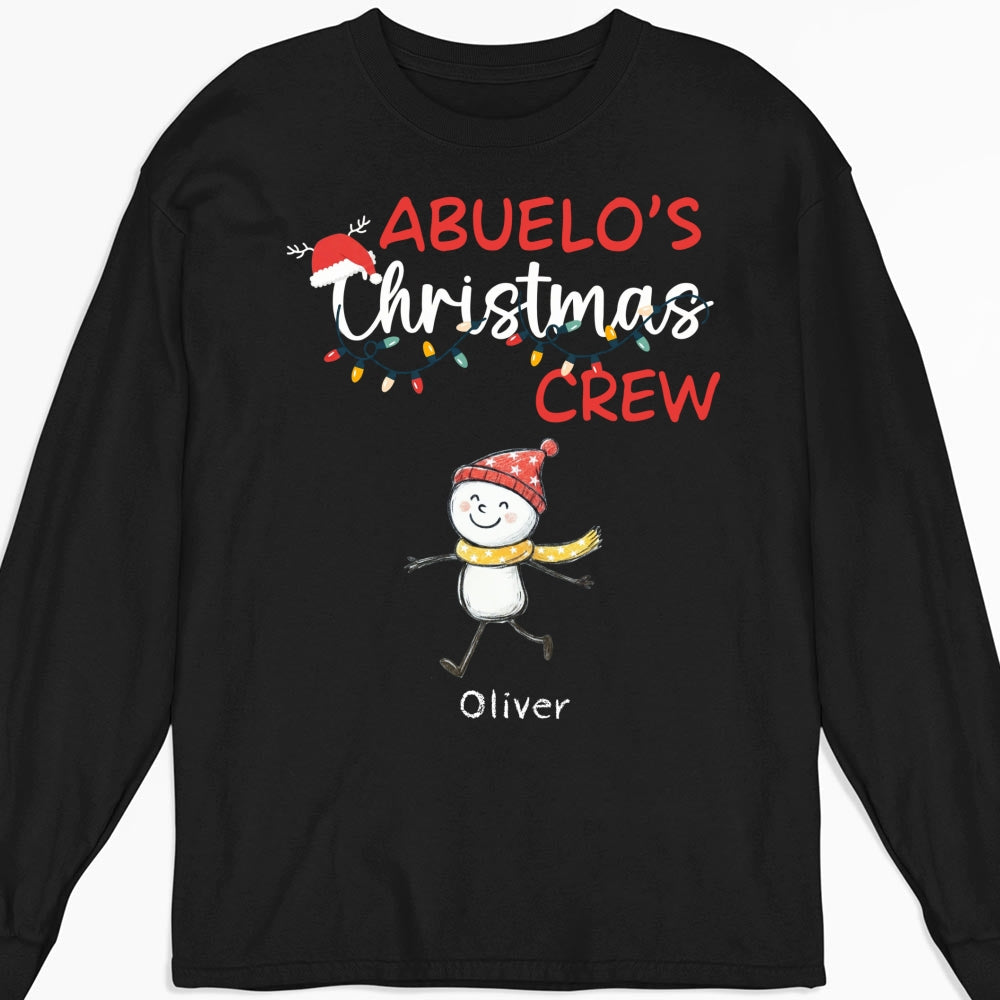 Custom Christmas & Birthday Gift for Grandpa • Grandpa Christmas Crew Always Ready - Personalized Shirt