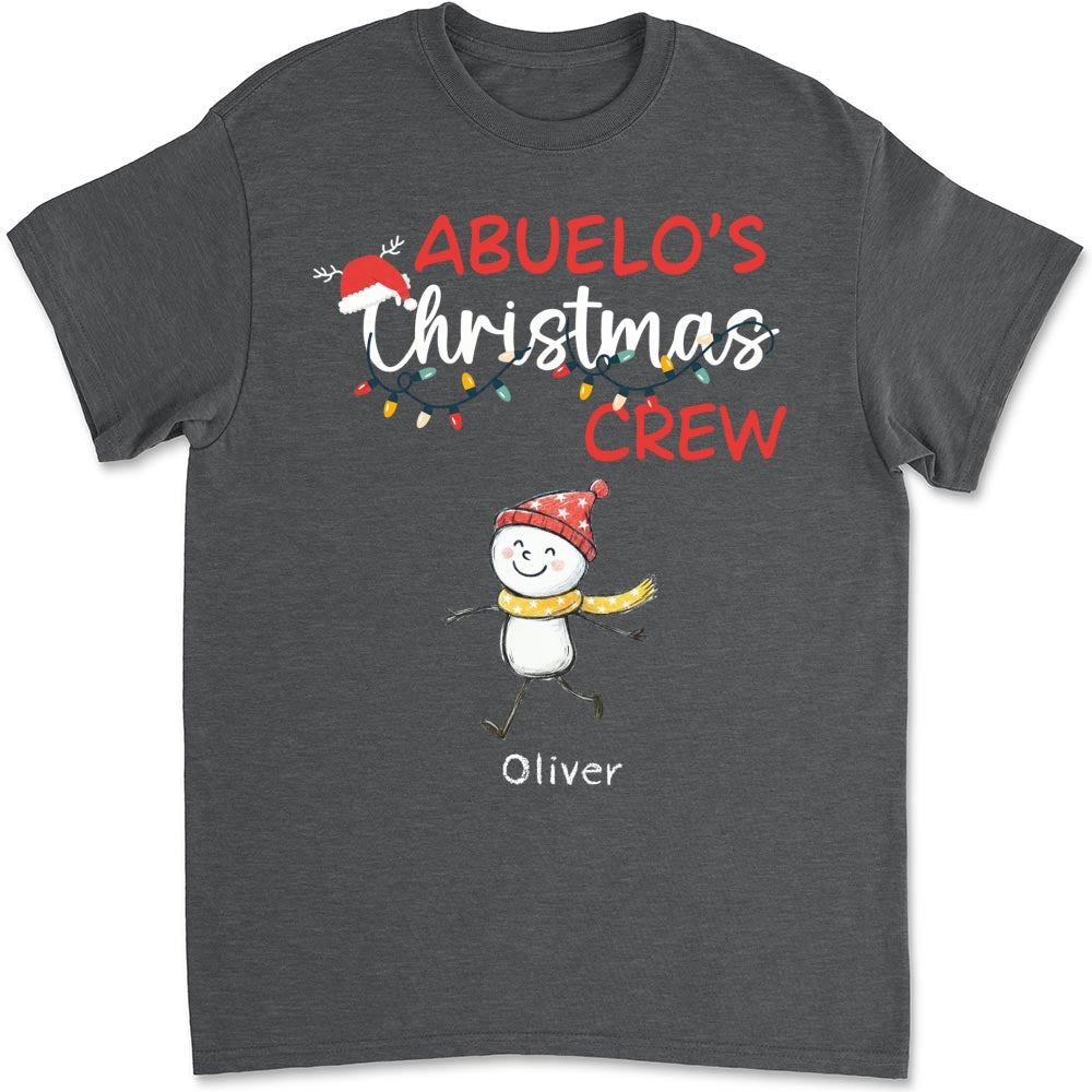Custom Christmas & Birthday Gift for Grandpa • Grandpa Christmas Crew Always Ready - Personalized Shirt