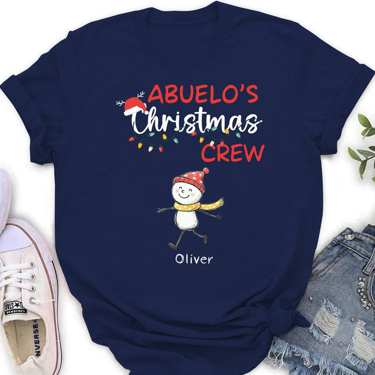 Custom Christmas & Birthday Gift for Grandpa • Grandpa Christmas Crew Always Ready - Personalized Shirt