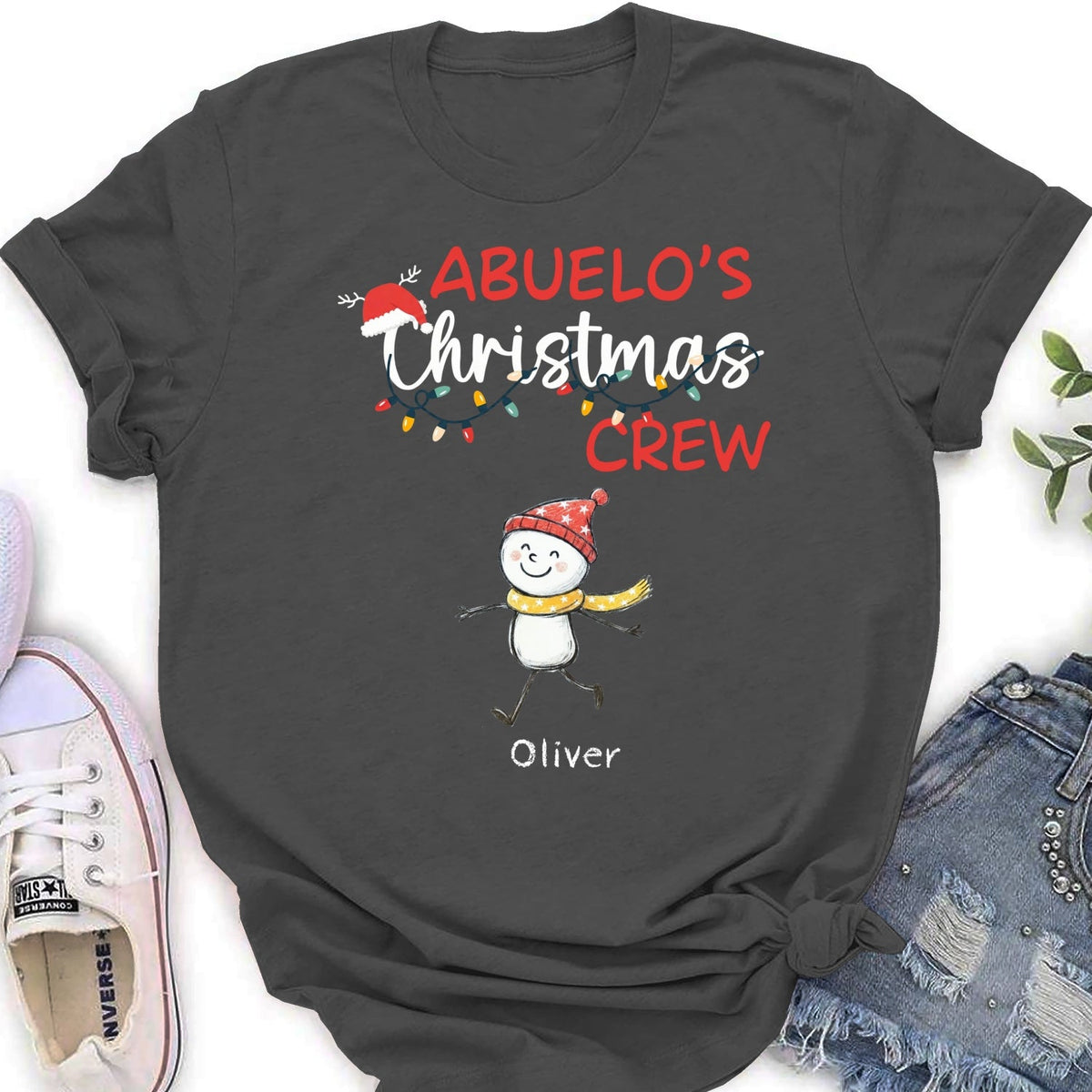 Custom Christmas & Birthday Gift for Grandpa • Grandpa Christmas Crew Always Ready - Personalized Shirt