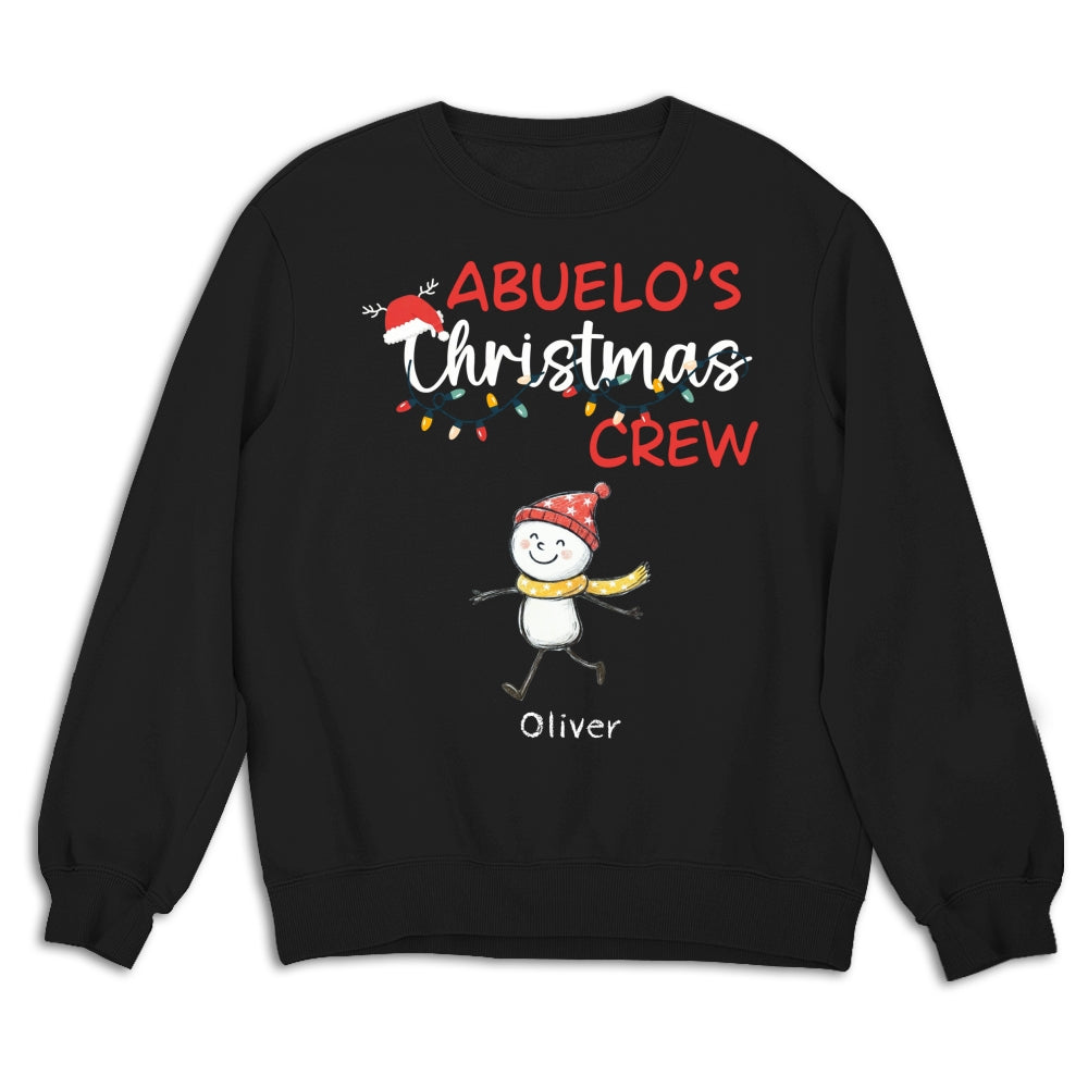 Custom Christmas & Birthday Gift for Grandpa • Grandpa Christmas Crew Always Ready - Personalized Shirt