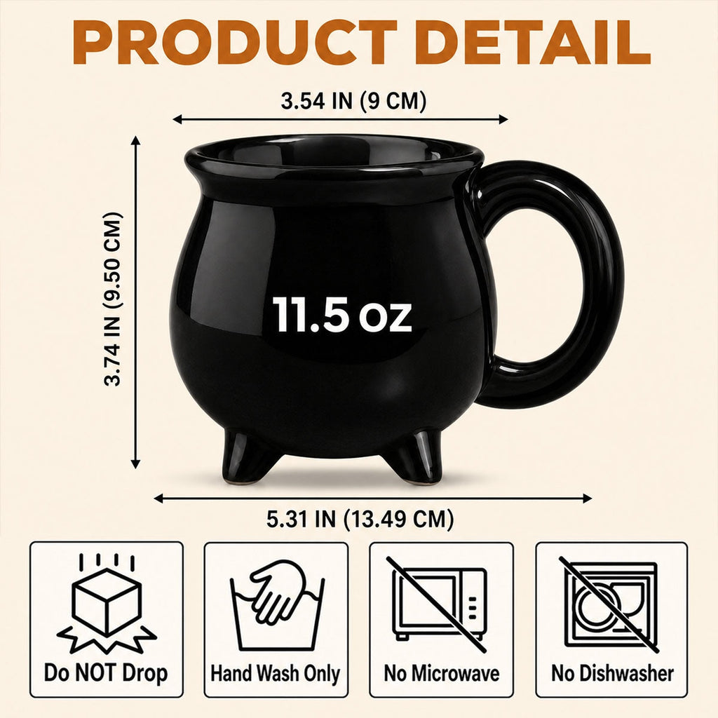This Witch Loves Her Books - Personalized Cauldron Mug
