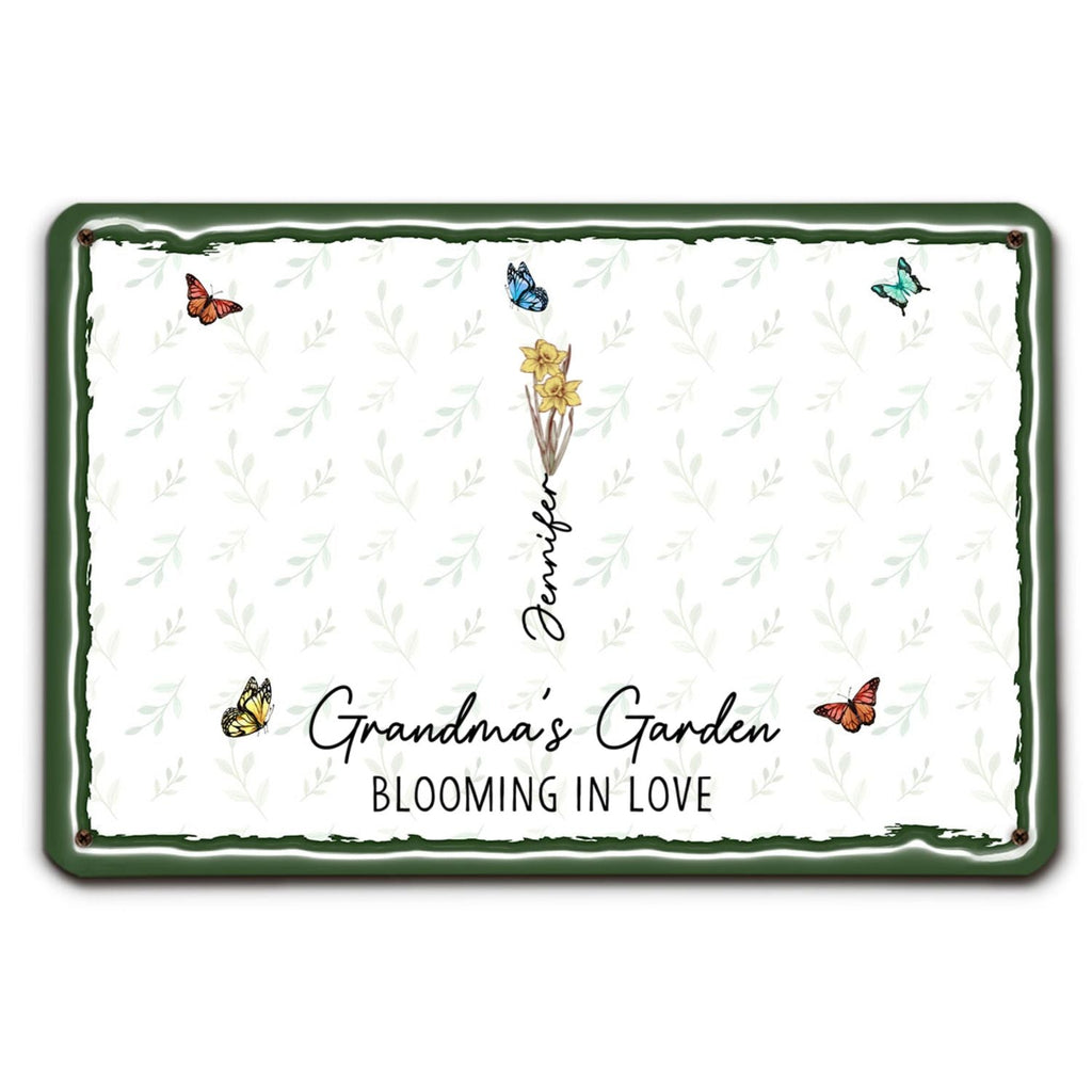 Custom Home & Wall Decor, Birthday & Christmas Gift • First Mom Now Grandma - Personalized 3D Inflated Effect Metal Sign