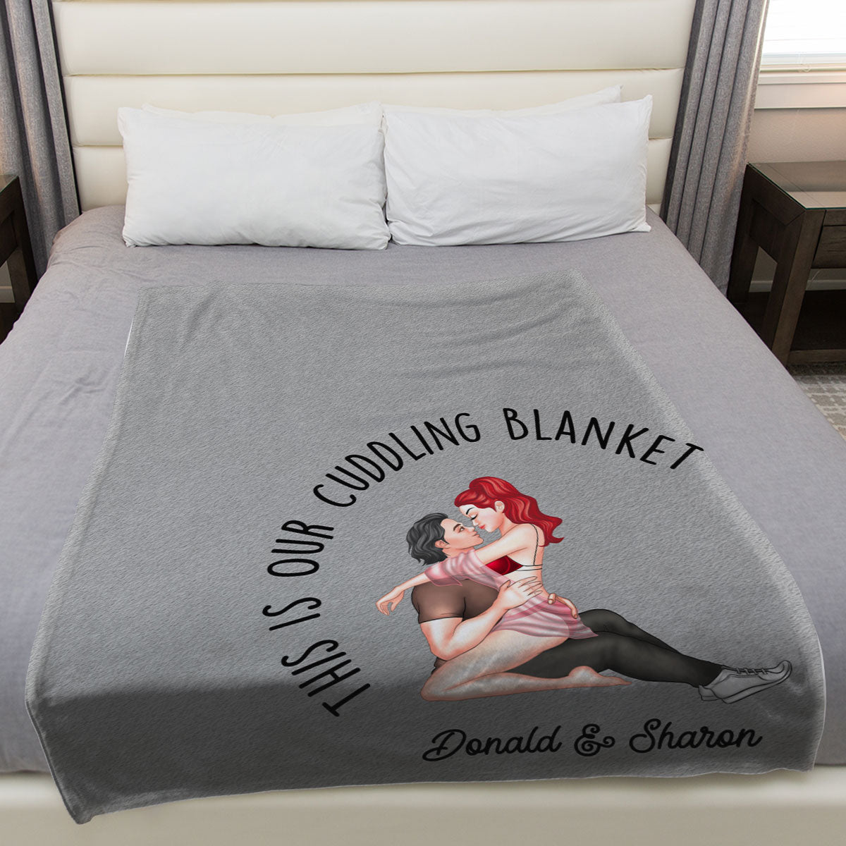 Our Cuddling Blanket - Personalized Fleece Blanket