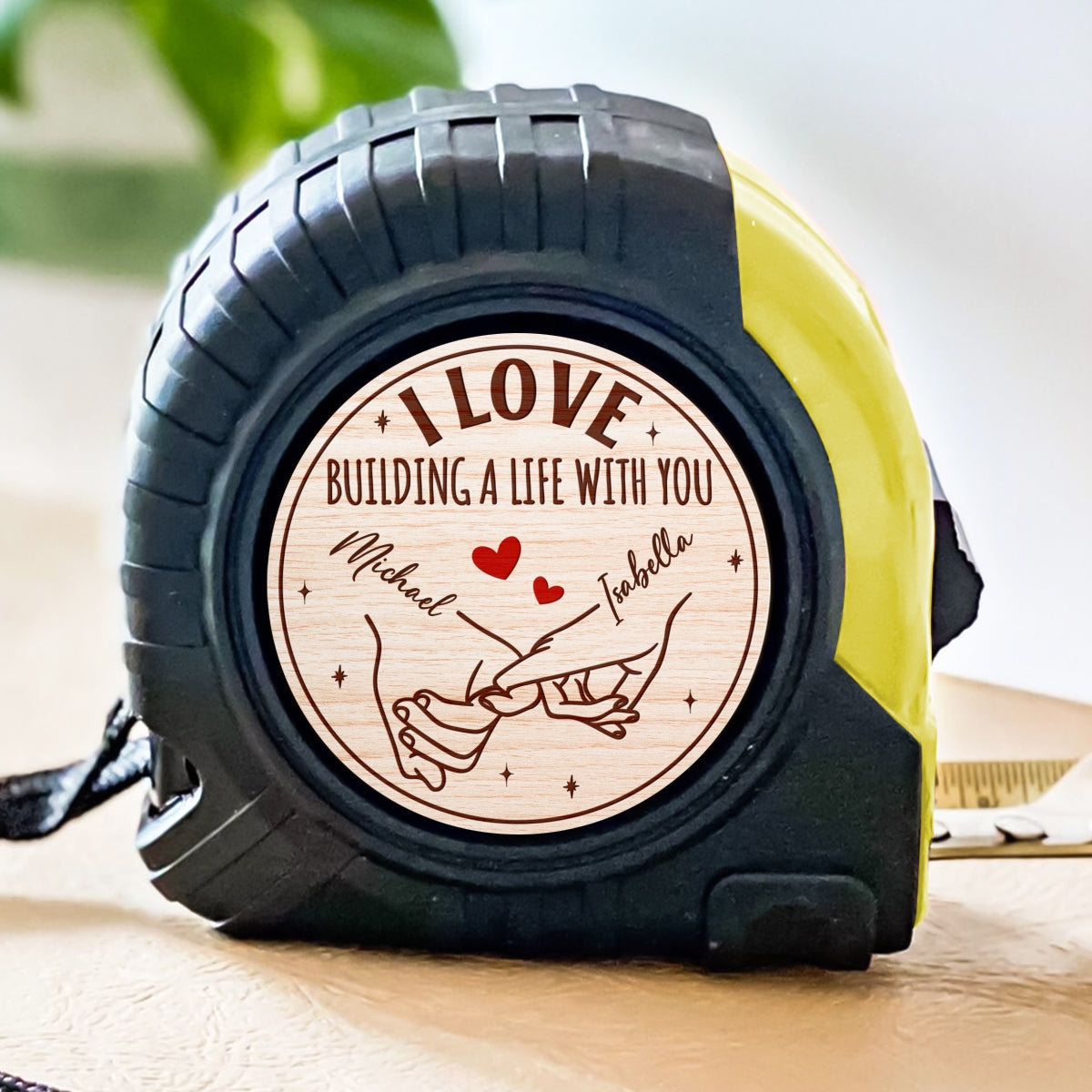 Building Love - Personalized Tape Measure