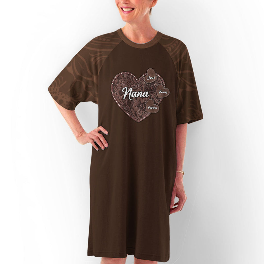Grandkids Make Life More Grand - Personalized 3/4 Sleeve Dress