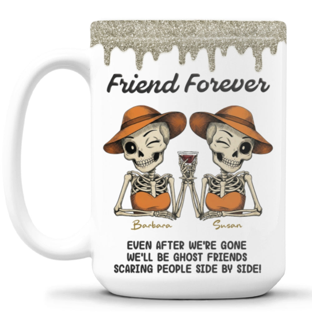 Custom Best Friend, Christmas & Birthday Friendship Keepsake Gift • Side By Side - Personalized Coffee Mug
