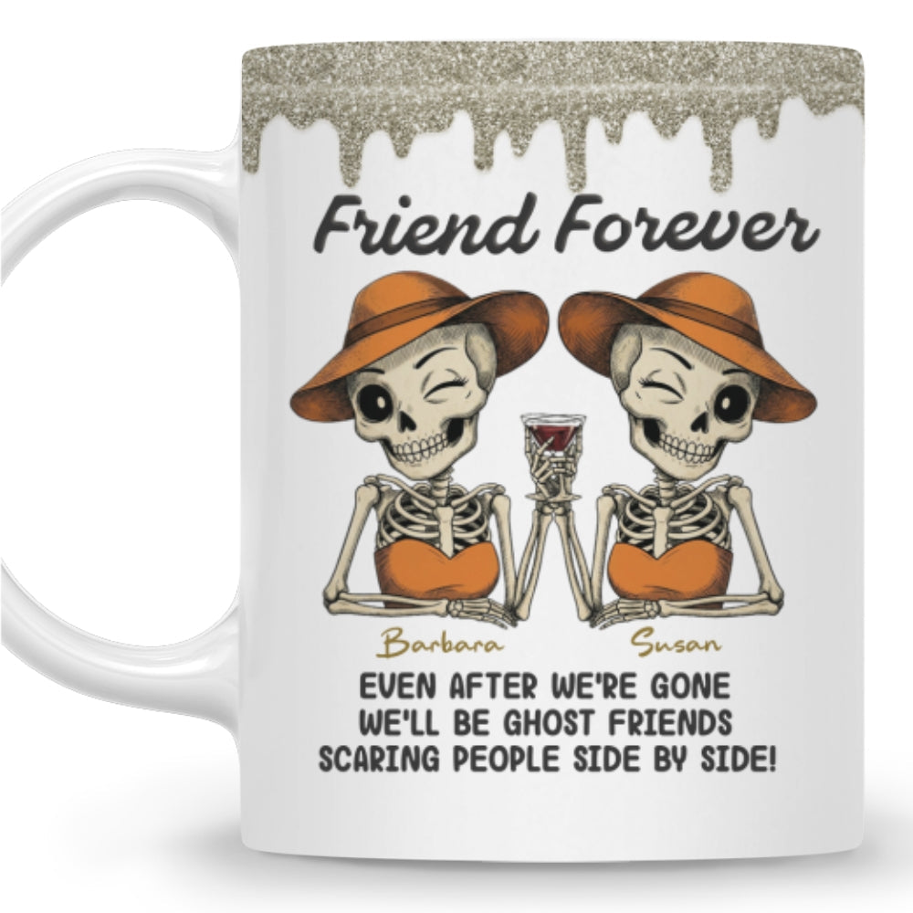 Custom Best Friend, Christmas & Birthday Friendship Keepsake Gift • Side By Side - Personalized Coffee Mug