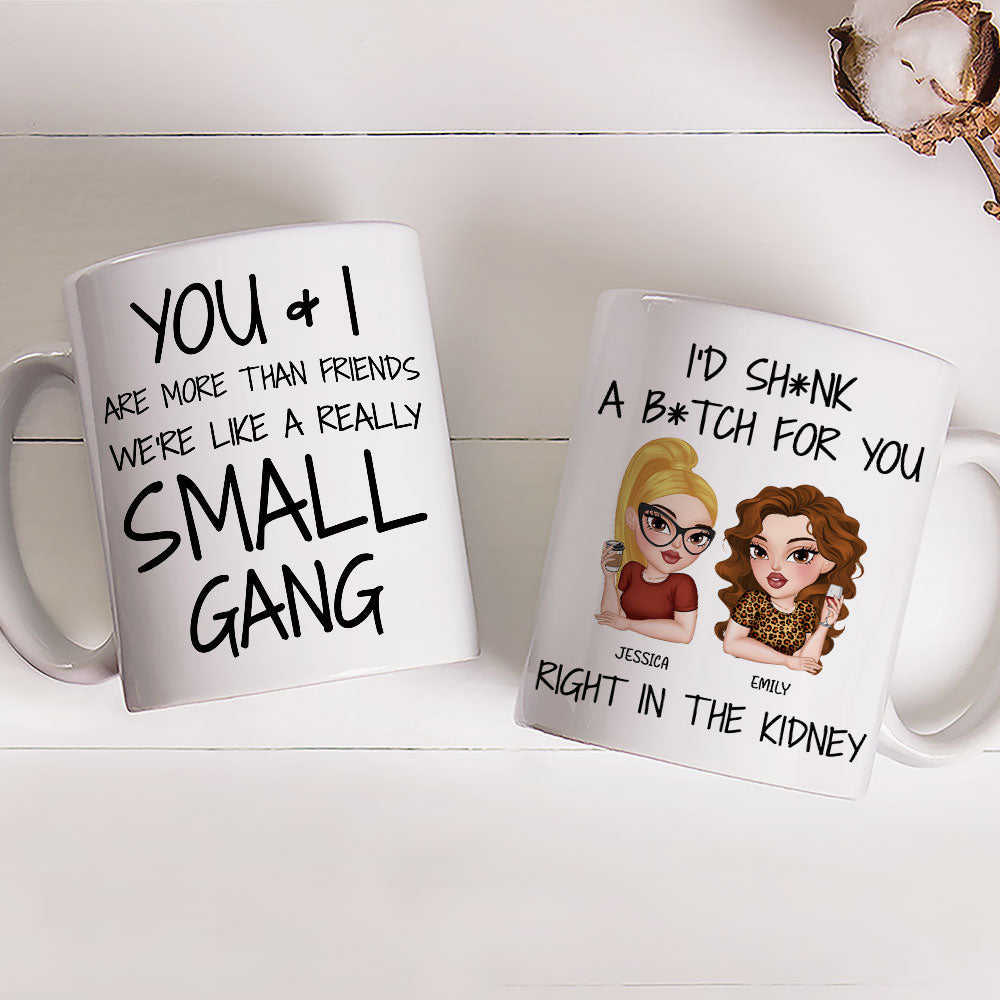 Custom Best Friend, Christmas & Birthday Friendship Keepsake Gift • Partners In Crime For Life - Personalized Coffee Mug