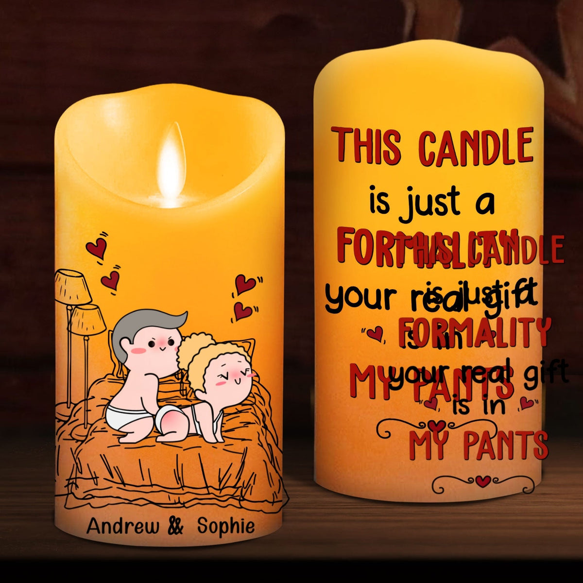 In My Pants - Personalized LED Candle