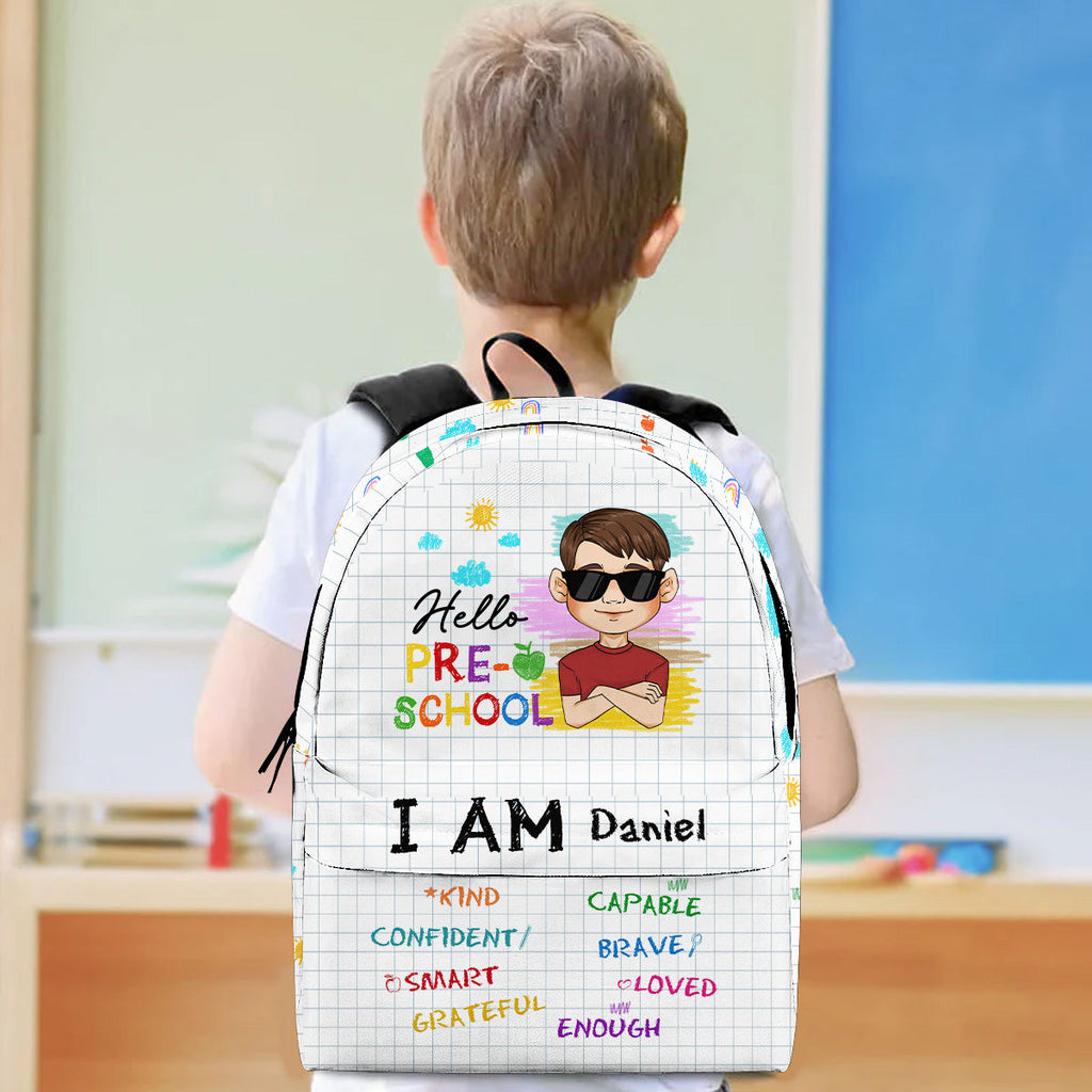 Be Unique Be Happy Be You - Personalized Backpack