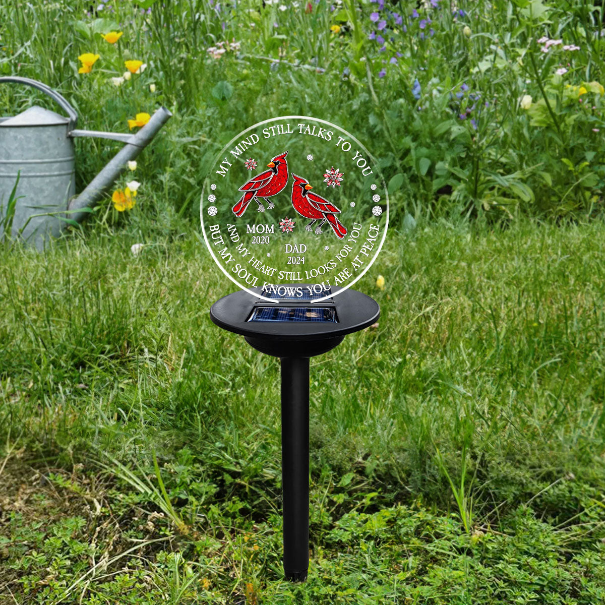 My Soul Knows You Are At Peace - Personalized Solar Light