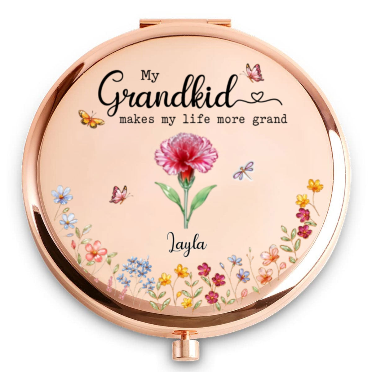 Make Life More Grand With Lovely Kids - Personalized Compact Mirror