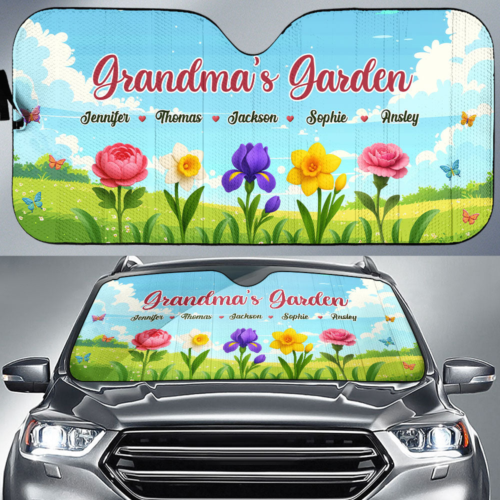 Grandma Garden - Personalized Car Sunshade