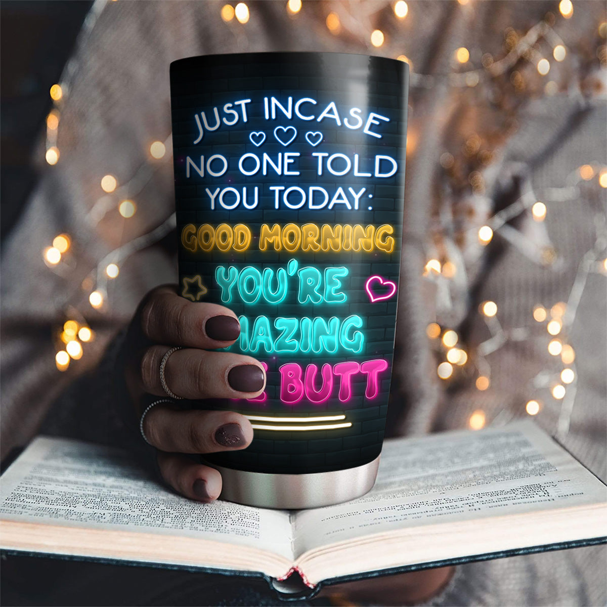 Good Morning Baby Girl - Personalized Tumbler