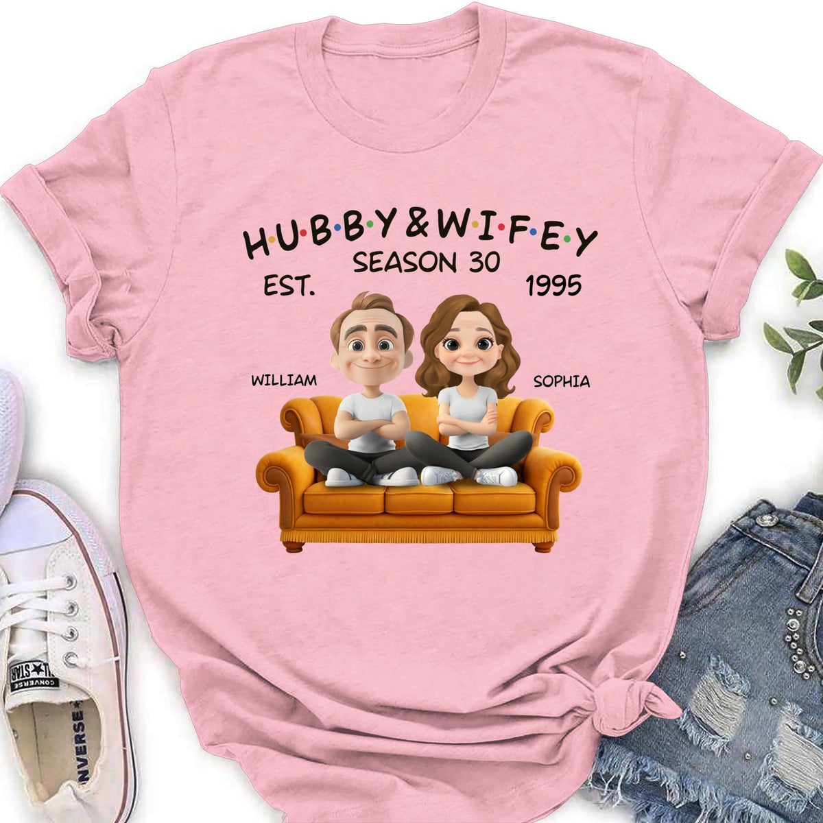 Custom Christmas Anniversary Keepsake Gifts For Husband • Hubby And Wifey Since - Personalized Shirt