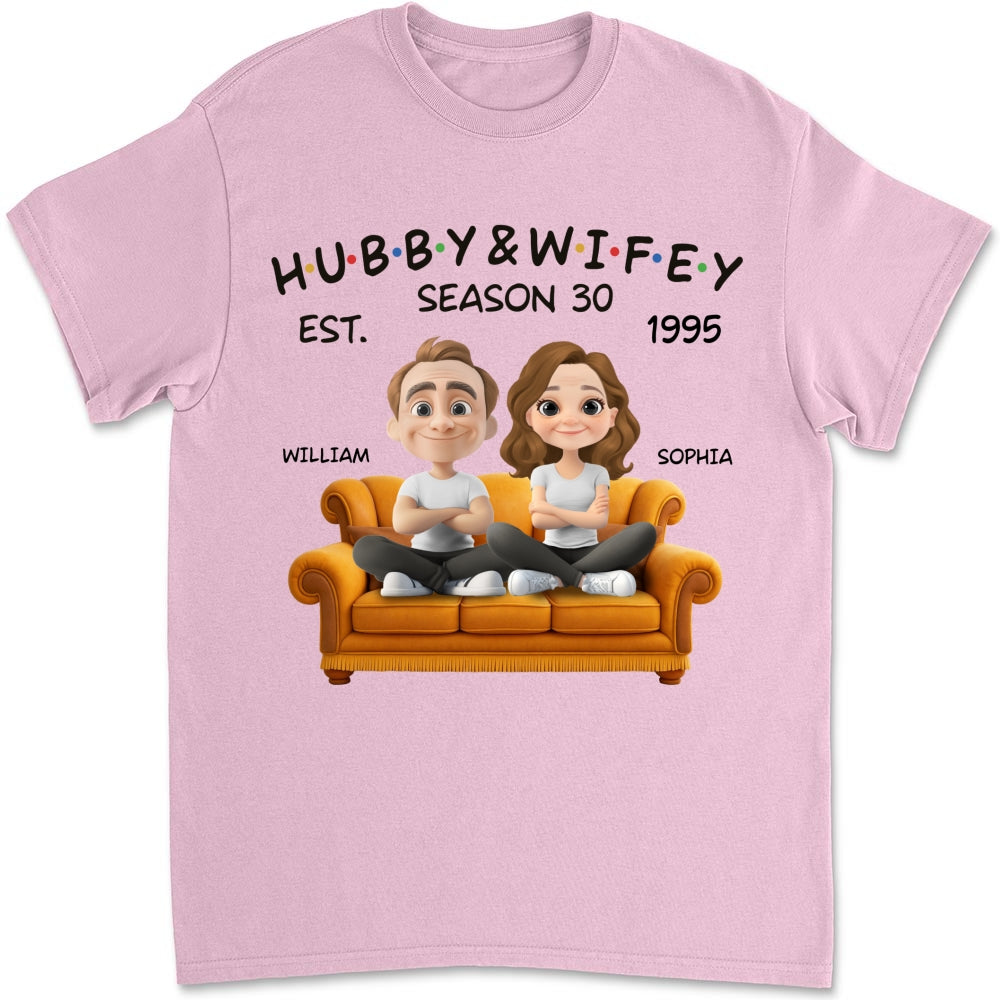Custom Christmas Anniversary Keepsake Gifts For Husband • Hubby And Wifey Since - Personalized Shirt