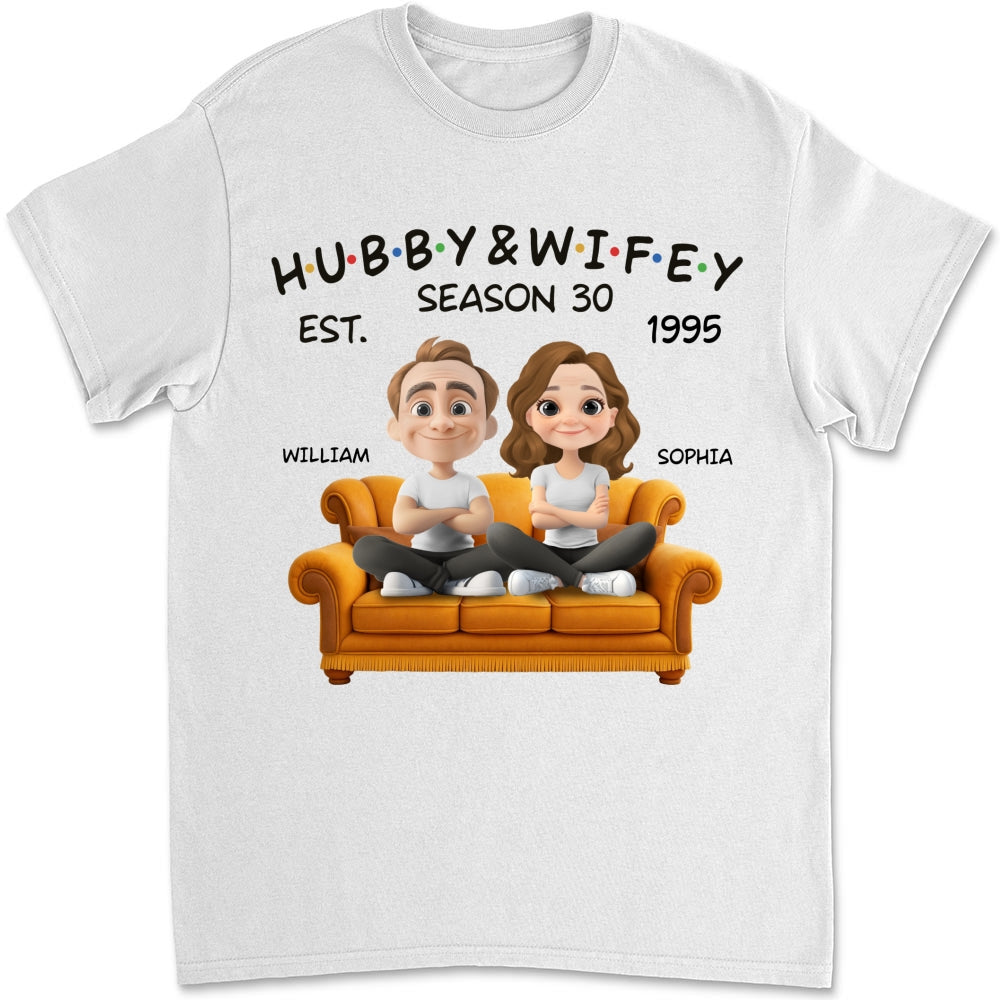 Custom Christmas Anniversary Keepsake Gifts For Husband • Hubby And Wifey Since - Personalized Shirt