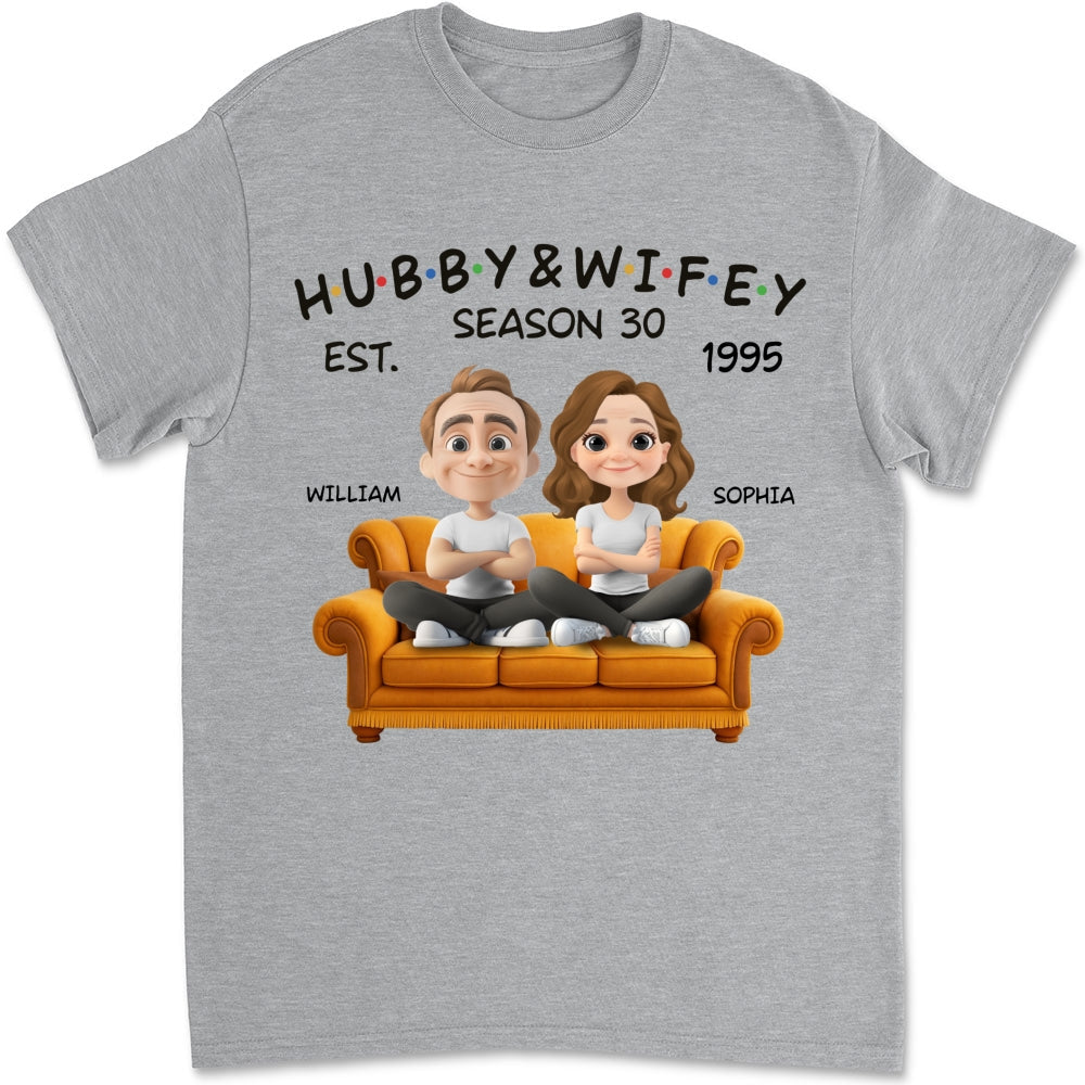 Custom Christmas Anniversary Keepsake Gifts For Husband • Hubby And Wifey Since - Personalized Shirt