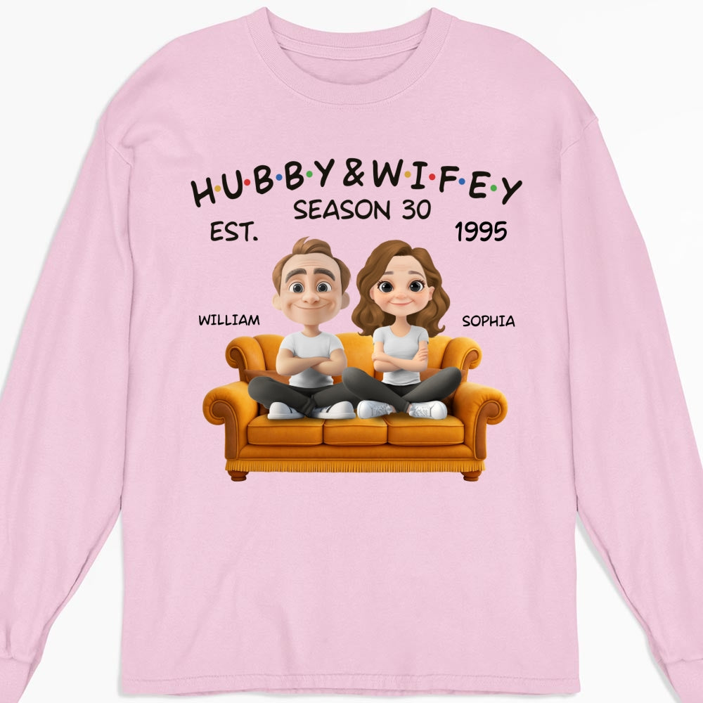 Custom Christmas Anniversary Keepsake Gifts For Husband • Hubby And Wifey Since - Personalized Shirt
